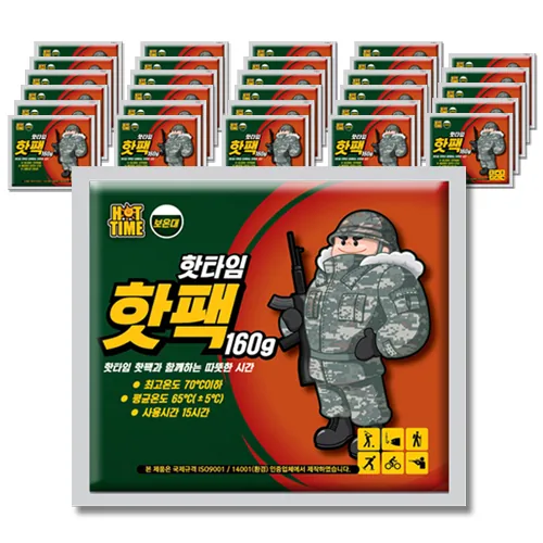 핫타임 핫팩 핫 보온대 160g, 30개